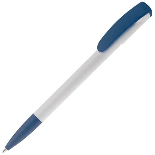 Balpen Deniro hardcolour wit / donkerblauw