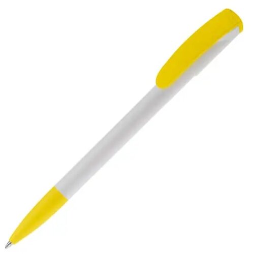 Balpen Deniro hardcolour wit / geel