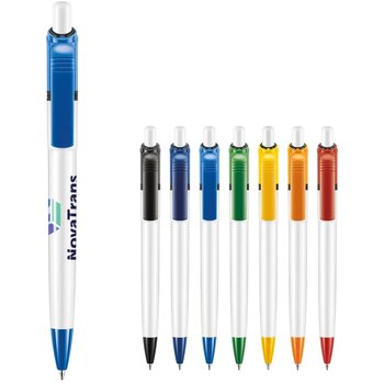 Balpen Ducal Colour hardcolour wit / lichtblauw