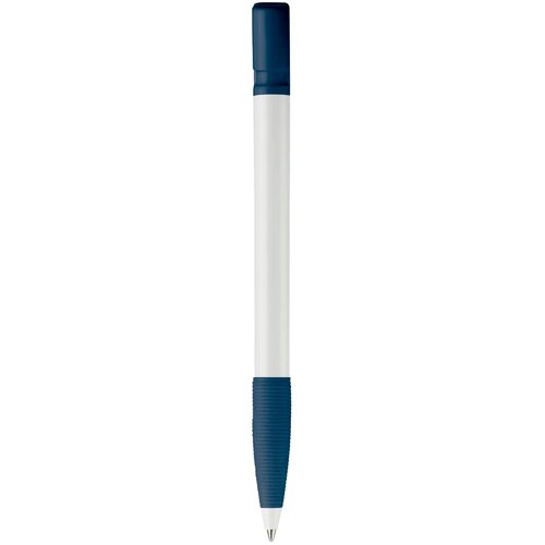 Balpen Nash grip hardcolour wit / donkerblauw