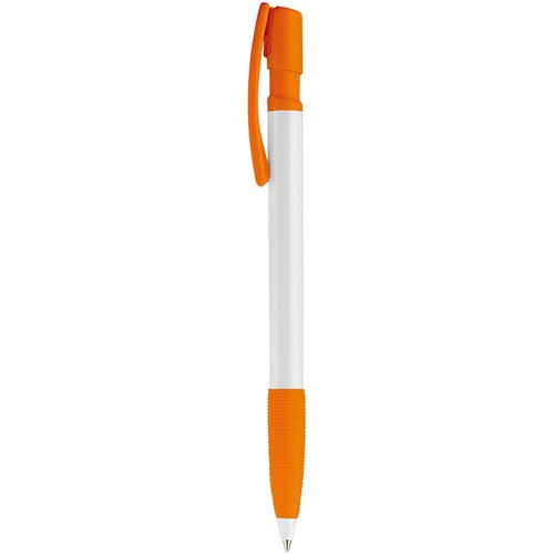 Balpen Nash grip hardcolour wit / oranje