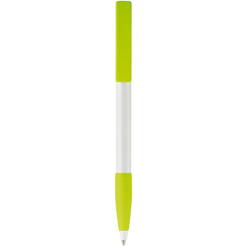 Balpen Nash grip hardcolour wit / lichtgroen