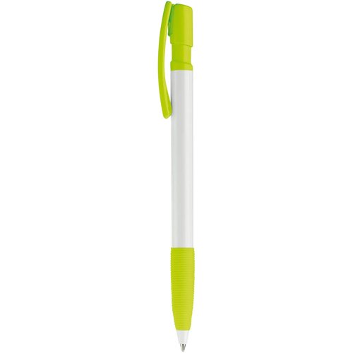 Balpen Nash grip hardcolour wit / lichtgroen