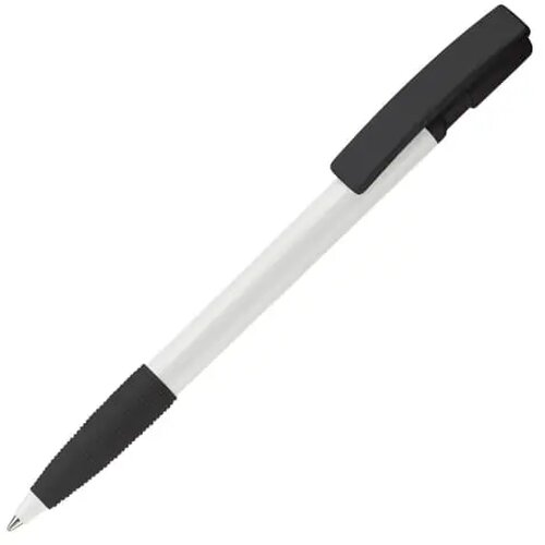 Balpen Nash grip hardcolour wit / zwart
