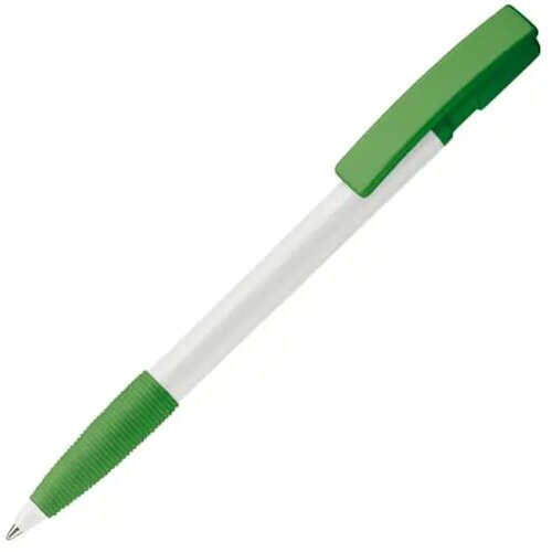 Balpen Nash grip hardcolour wit / groen