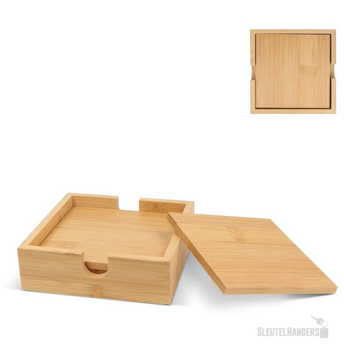 Bamboe onderzetterset (4 stuks)