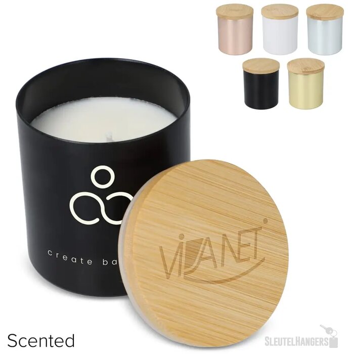 Bhakti plantaardige geurkaars in gerecycled aluminium potje