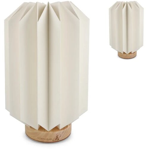 Coollux vouwbare papieren LED lamp Eos op houten voet