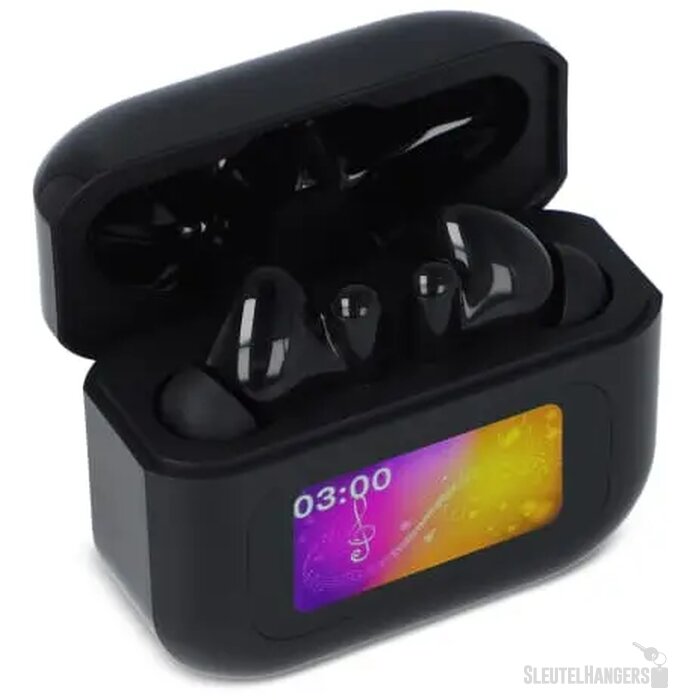 Draadloze ANC Oordopjes met touchscreen bediening zwart