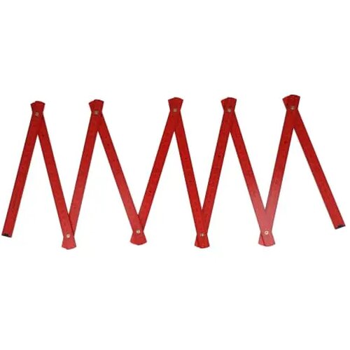 Duimstok hout 2m premium gekleurd rood