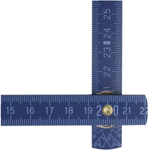 Duimstok hout 2m premium gekleurd donkerblauw