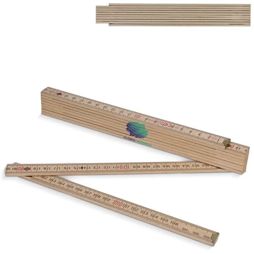 Duimstok hout 2m premium natuurlijk