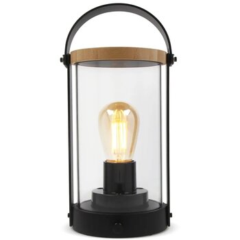 Edison Bamboe Lamp Zwart