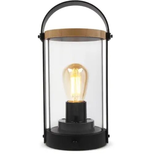 Edison Bamboe Lamp Zwart