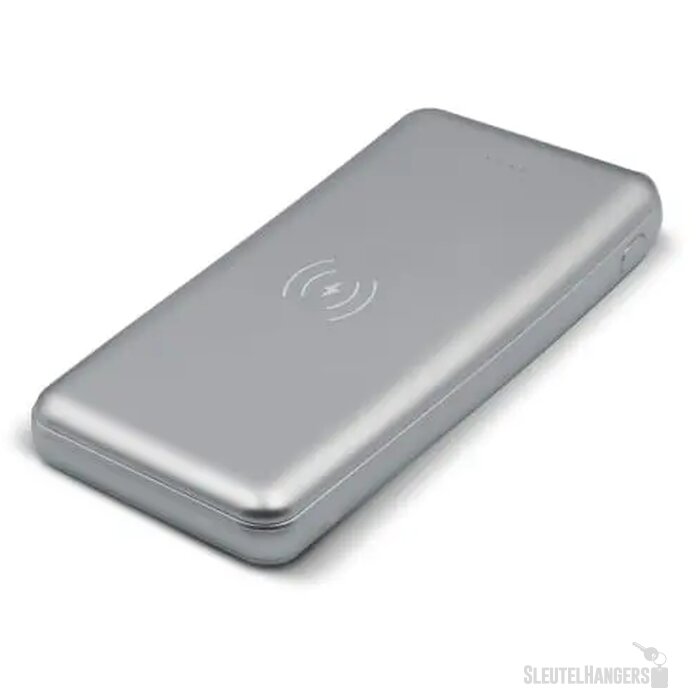 Elite Powerbank met Draadloze Oplader 8000mAh zilver
