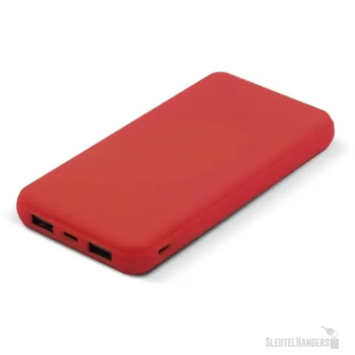 Elite Rubberized Powerbank 8000mAh rood