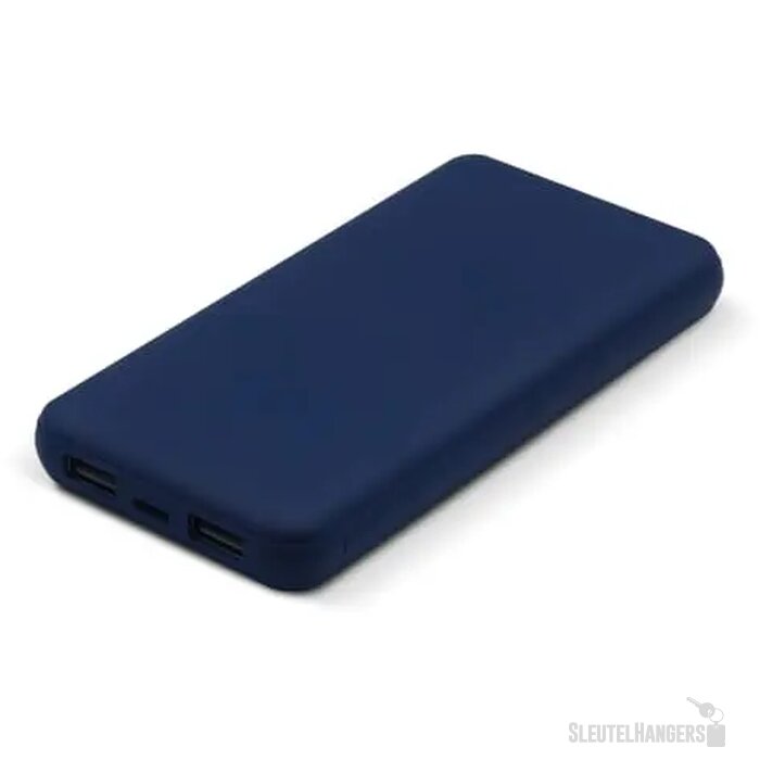 Elite Rubberized Powerbank 8000mAh donkerblauw