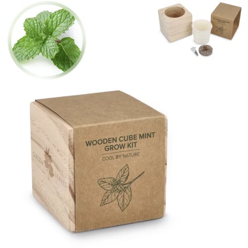 FSC Houten Plantenbak Set – Mint natuur