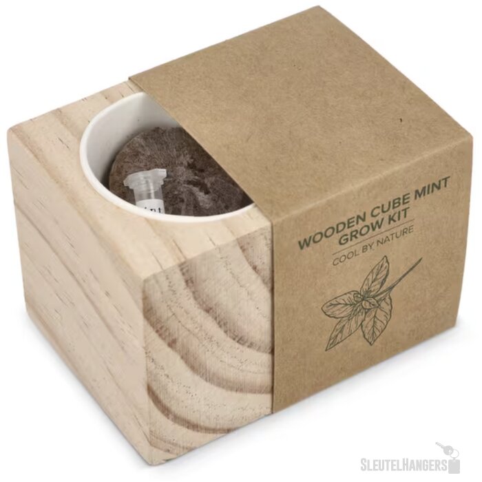 FSC Houten Plantenbak Set – Mint natuur