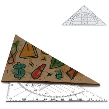 Geodriehoek transparant