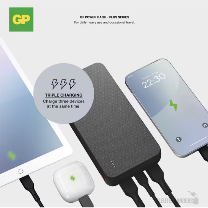 GP B+ Series Powerbank 20000 mAh zwart