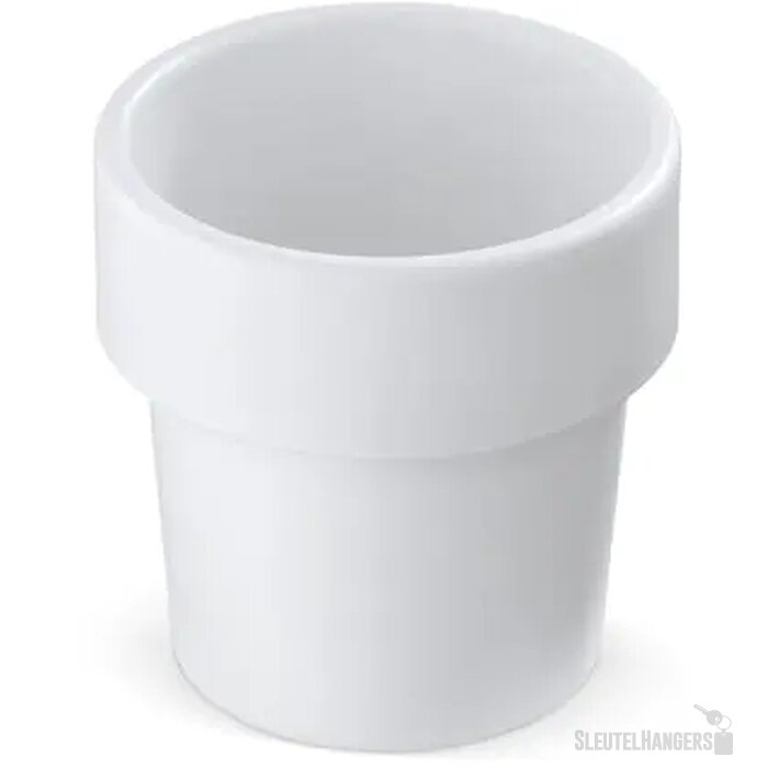 Hot-but-cool beker met basilicum zaadjes wit