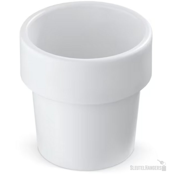 Hot-but-cool beker met basilicum zaadjes wit