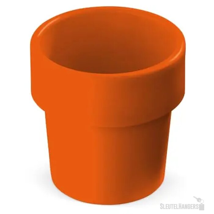 Hot-but-cool beker met kerstomaten zaadjes oranje