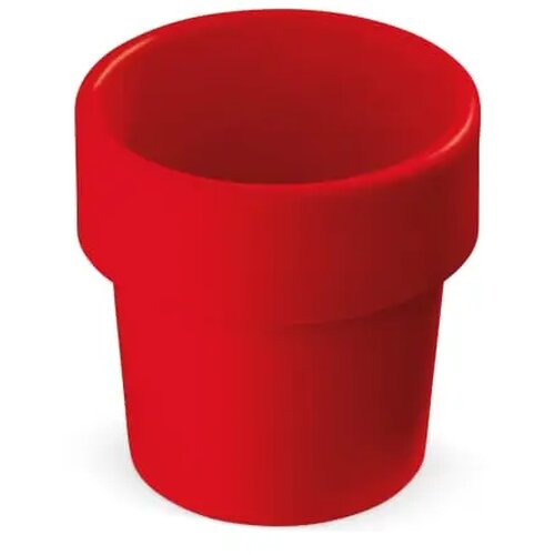 Hot-but-cool beker met kerstomaten zaadjes rood