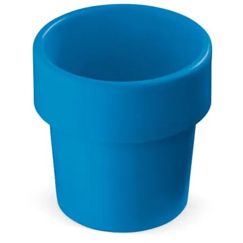 Hot-but-cool beker met kerstomaten zaadjes blauw