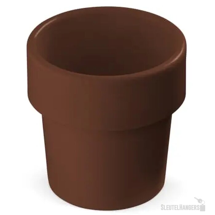 Hot-but-cool beker met kerstomaten zaadjes bruin