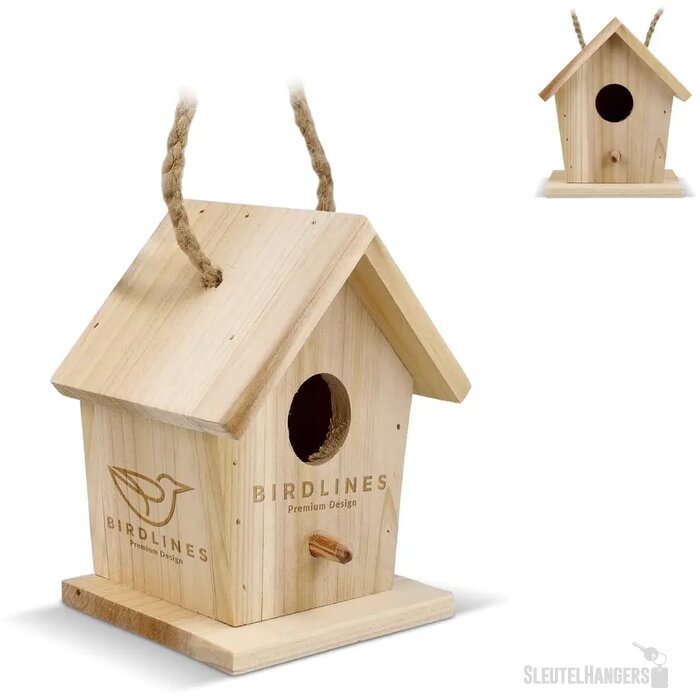Klein vogelhuisje van FSC-hout