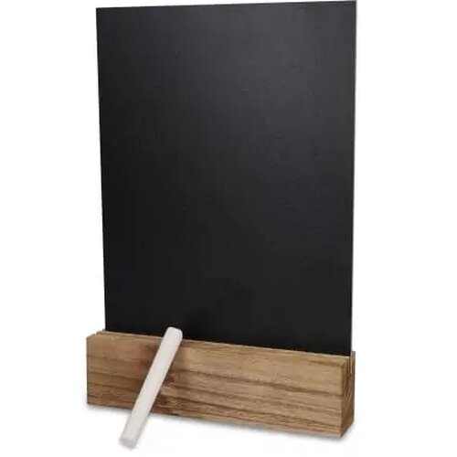 Krijtbord in houten standaard natuur