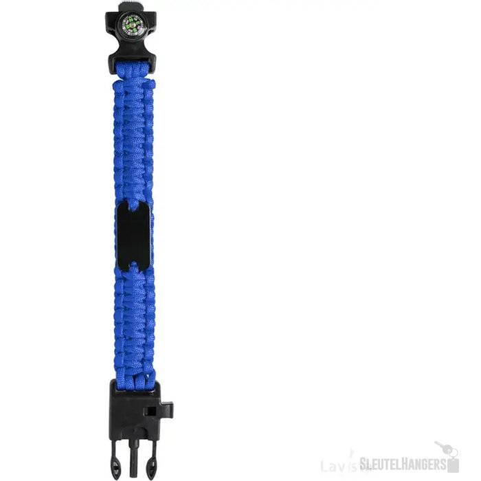 Survival Armband Met Kompas Zwart