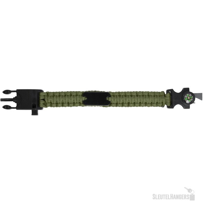 Survival Armband Met Kompas Groen