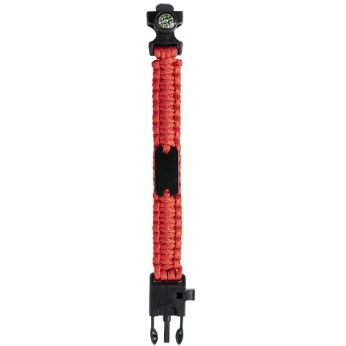 Survival Armband Met Kompas Rood
