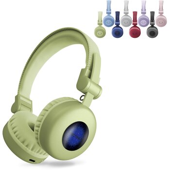 Fresh 'n Rebel Code Core Koptelefoon  licht groen
