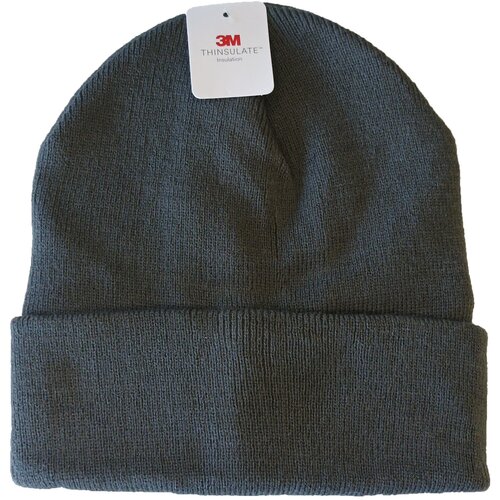 Acryl Knitted Hat Met Thinsulate Donker Grijs