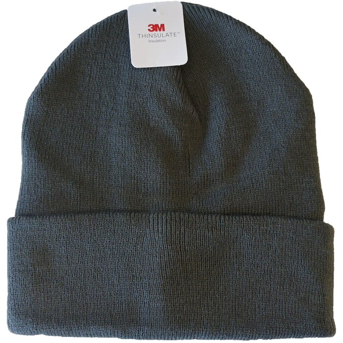 Acryl Knitted Hat Met Thinsulate Donker Grijs