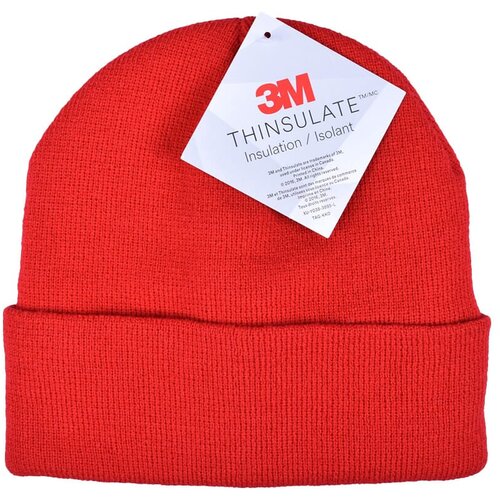 Acryl Knitted Hat Met Thinsulate Rood