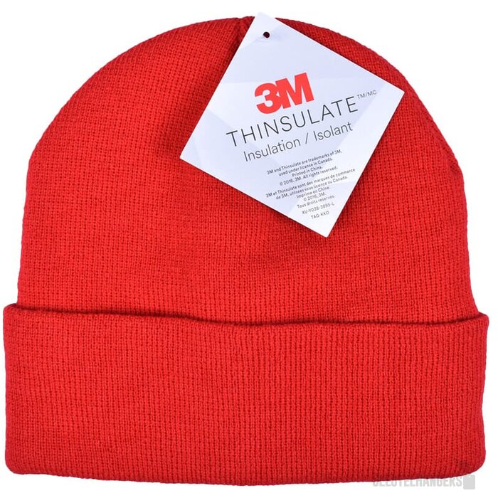 Acryl Knitted Hat Met Thinsulate Rood