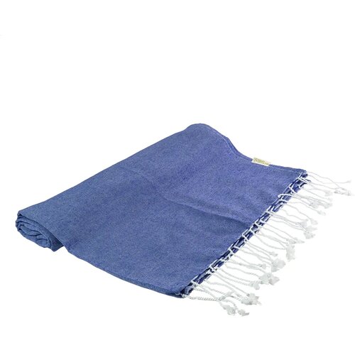 Aruba Gerecycled Katoenen Strandlaken Donker Blauw