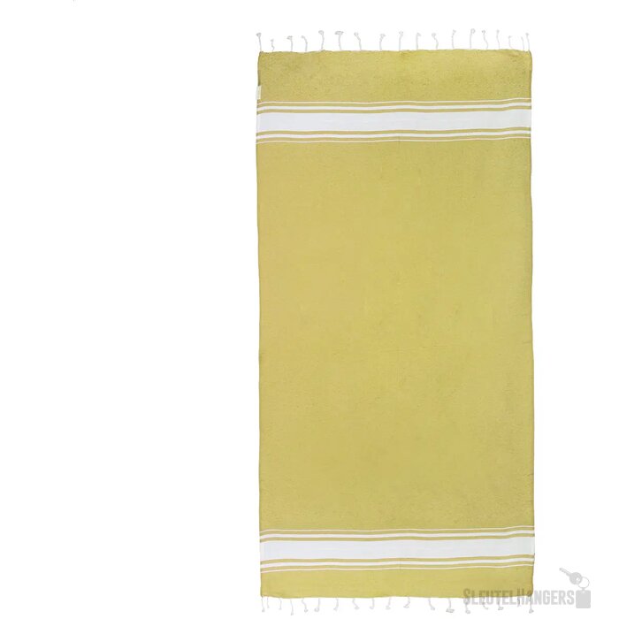 Cancun Gerecycled Katoenen Strandlaken Geel