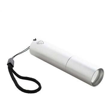 Chargelight Tone Oplaadbare Zaklamp Van Gerecycled Aluminium Zilver