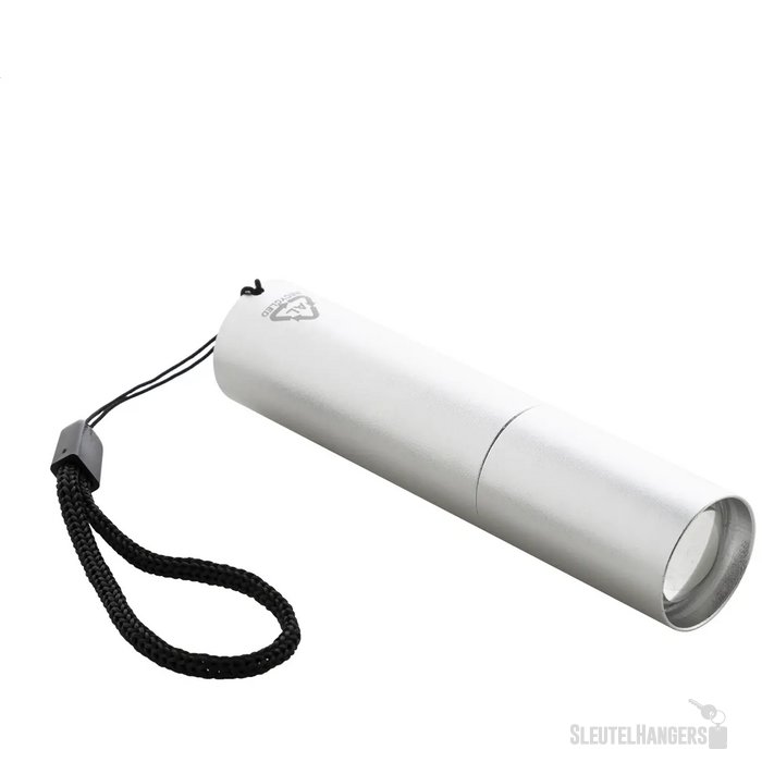 Chargelight Tone Oplaadbare Zaklamp Van Gerecycled Aluminium Zilver