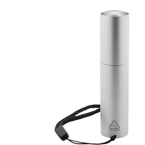 Chargelight Tone Oplaadbare Zaklamp Van Gerecycled Aluminium Zilver