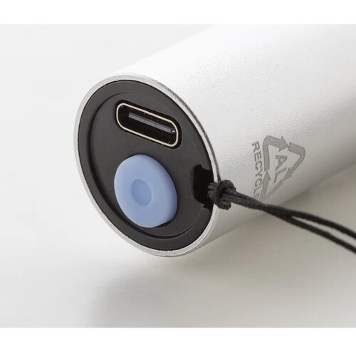 Chargelight Tone Oplaadbare Zaklamp Van Gerecycled Aluminium Zilver