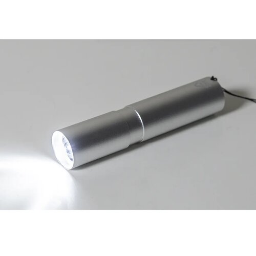 Chargelight Tone Oplaadbare Zaklamp Van Gerecycled Aluminium Zilver