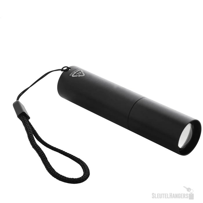 Chargelight Tone Oplaadbare Zaklamp Van Gerecycled Aluminium Zwart