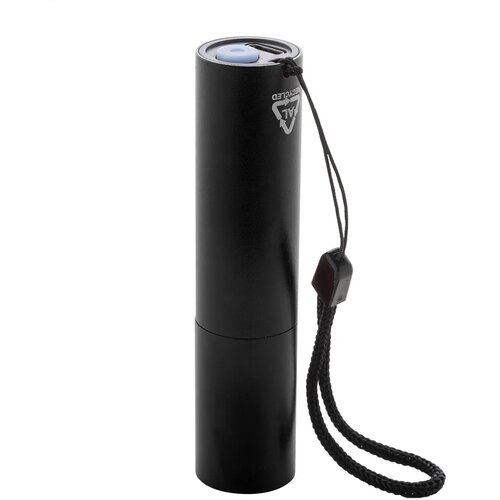 Chargelight Tone Oplaadbare Zaklamp Van Gerecycled Aluminium Zwart